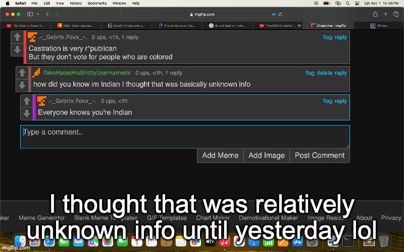I thought that was relatively unknown info until yesterday lol | made w/ Imgflip meme maker