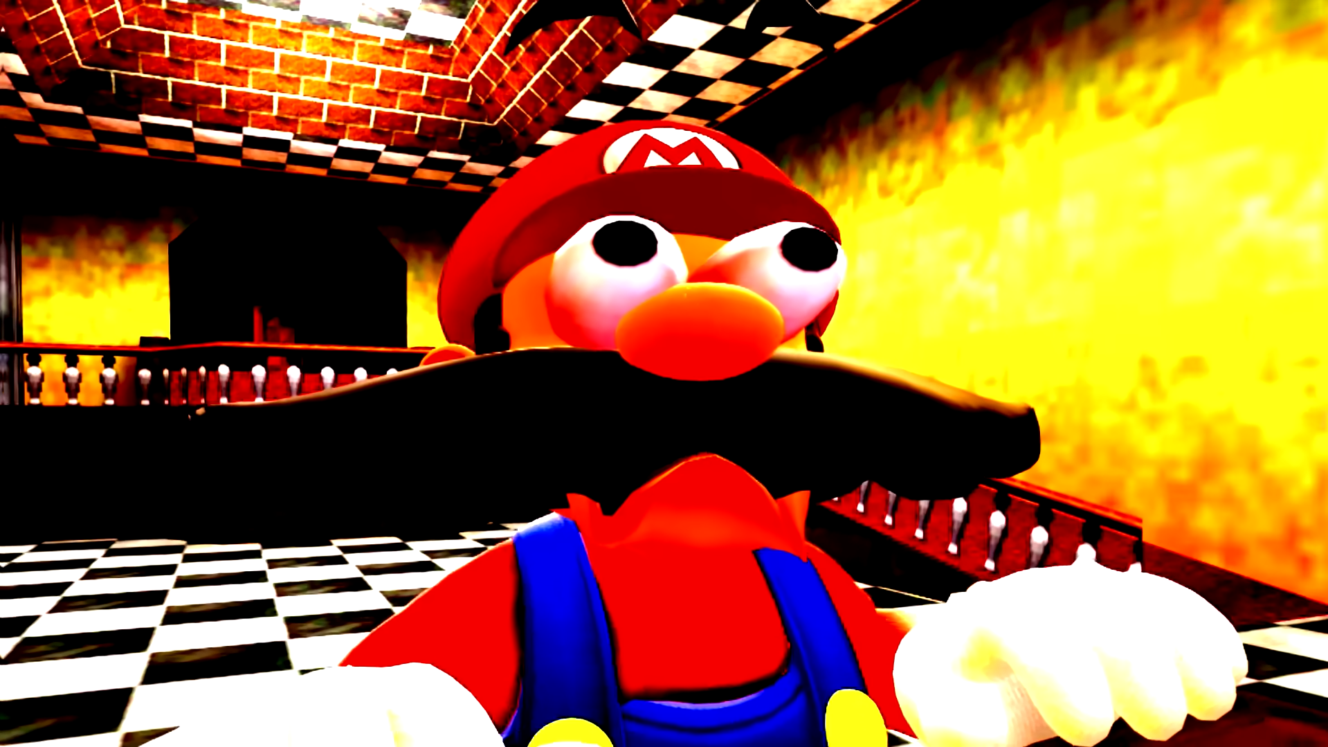 Mario Triggered Blank Meme Template