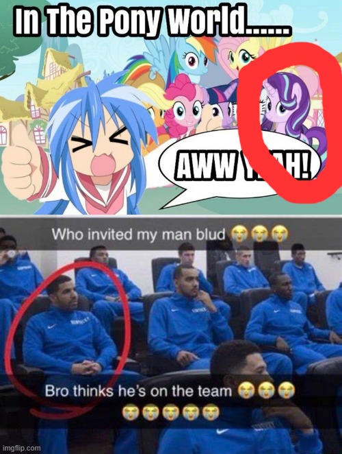 image tagged in bro thinks he's on the team | made w/ Imgflip meme maker