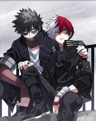 Dabi and Todoroki chilling Blank Meme Template