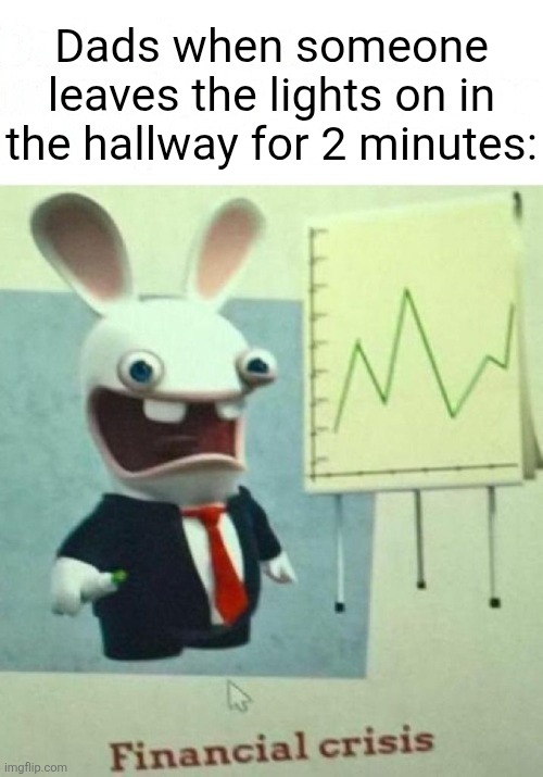Real | Dads when someone leaves the lights on in the hallway for 2 minutes: | image tagged in memes,relatable,parents,dad,why are you reading the tags,stop reading the tags | made w/ Imgflip meme maker