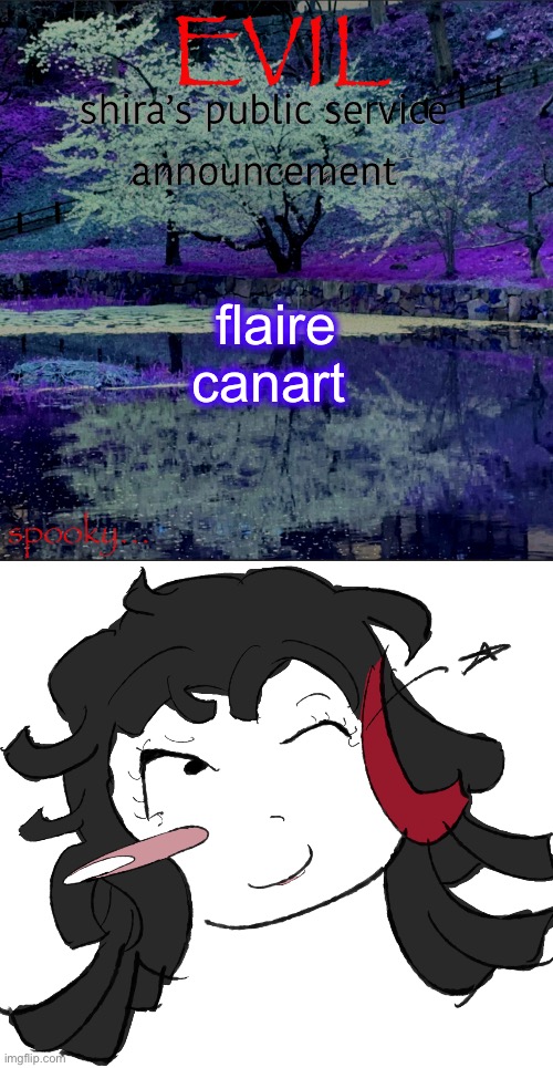 flaire canart | image tagged in shira temp | made w/ Imgflip meme maker