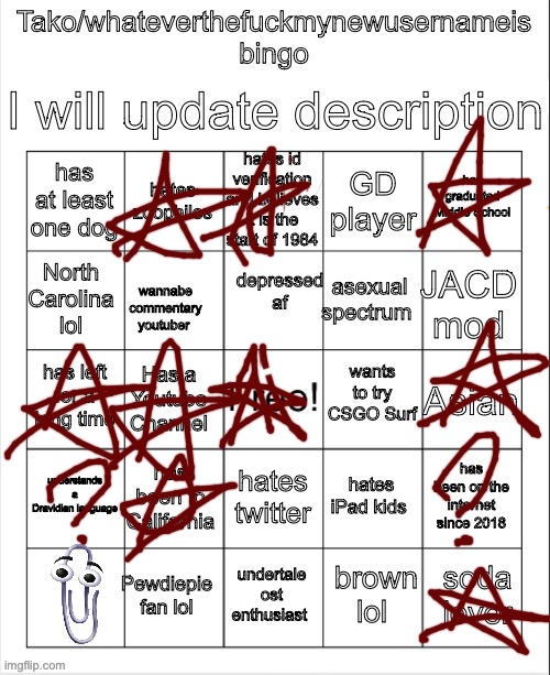 Tako Bingo | image tagged in tako bingo | made w/ Imgflip meme maker
