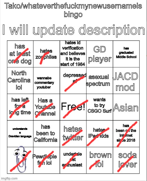 Tako Bingo | image tagged in tako bingo | made w/ Imgflip meme maker