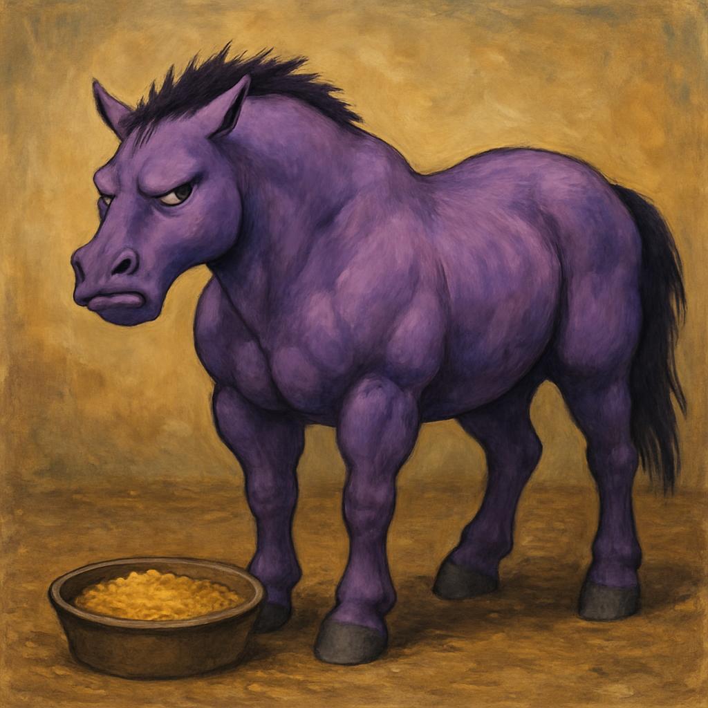 High Quality if you lead a horse to mac and cheese Blank Meme Template