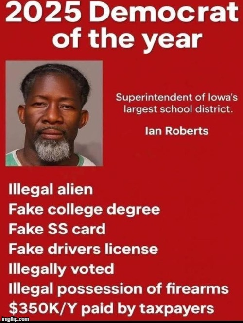Democrat of the year! | image tagged in democrat party | made w/ Imgflip meme maker