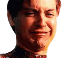 Peter parker cries Blank Meme Template