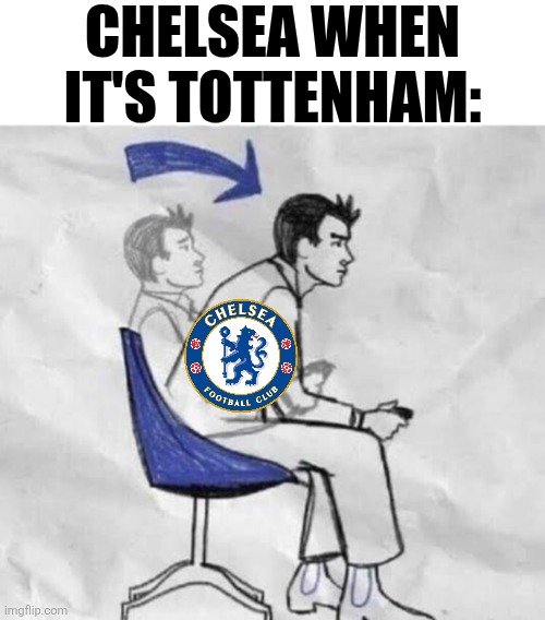 Spurs - Chelsea 0-1. CHELSEA BOSSES TOTTENHAM AT AWAY FROM HOME, NEXT IN THE CHAMPIONS LEAGUE, EUROPEAN NIGHTS IN AZERBAIJAN!!!! | CHELSEA WHEN IT'S TOTTENHAM: | image tagged in locked in,chelsea,tottenham,premier league,sports,memes | made w/ Imgflip meme maker