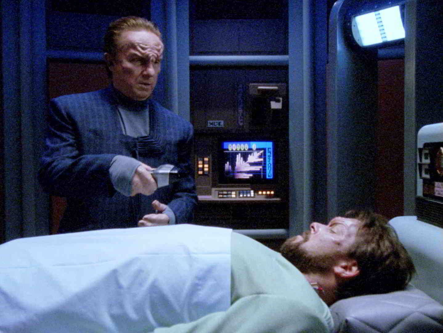 Star Trek Next Gen Dr. Berel & Riker Blank Meme Template