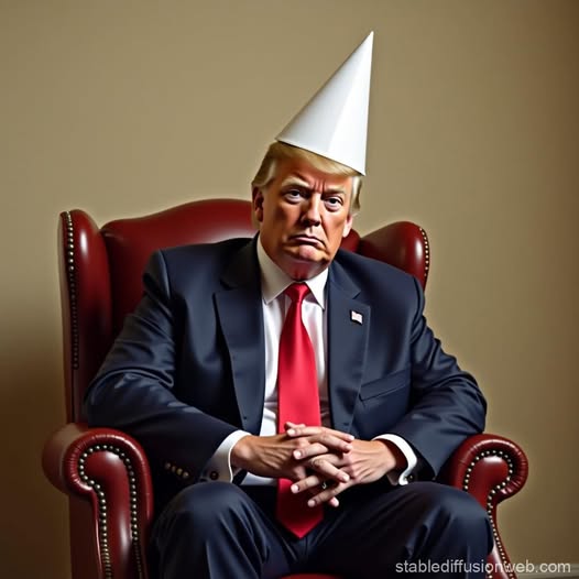 Trump dunce Blank Meme Template