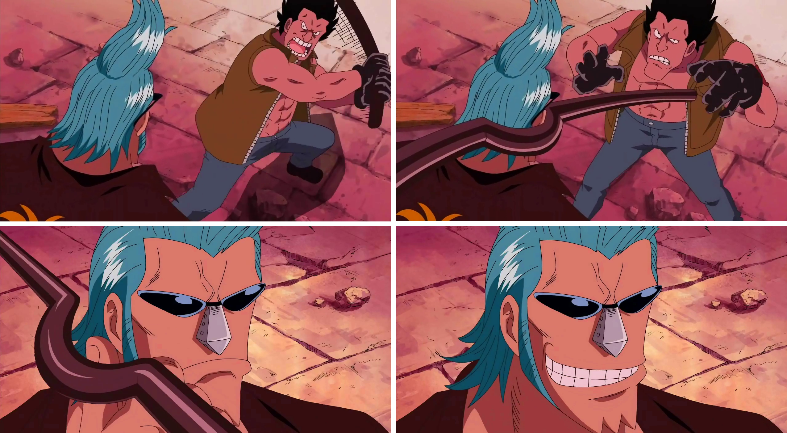 Franky One Piece Blank Meme Template