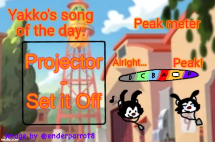 went to a set it off concert in Cleveland last night, it was so fucking peak | Projector - Set it Off; - | image tagged in song of te dae | made w/ Imgflip meme maker