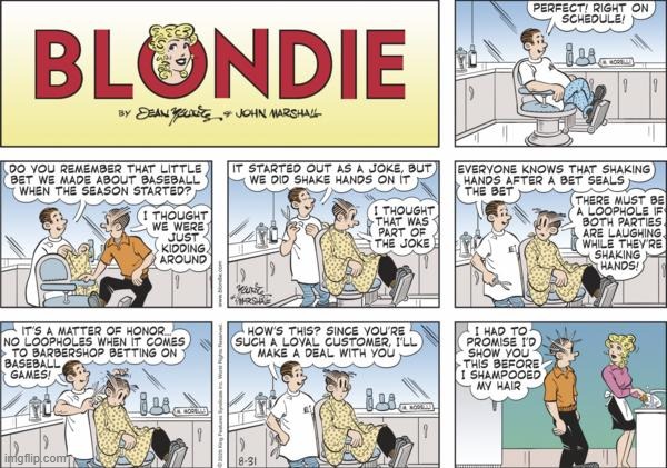 Blondie | image tagged in comics | made w/ Imgflip meme maker