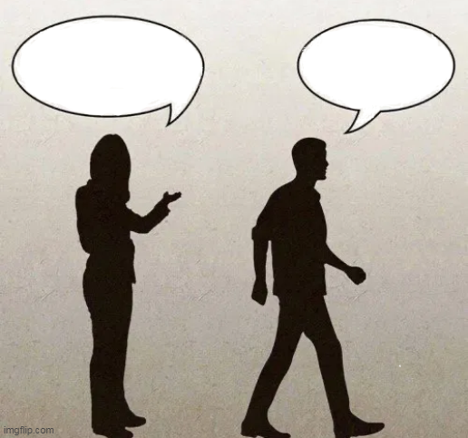 She said, He said Blank Meme Template