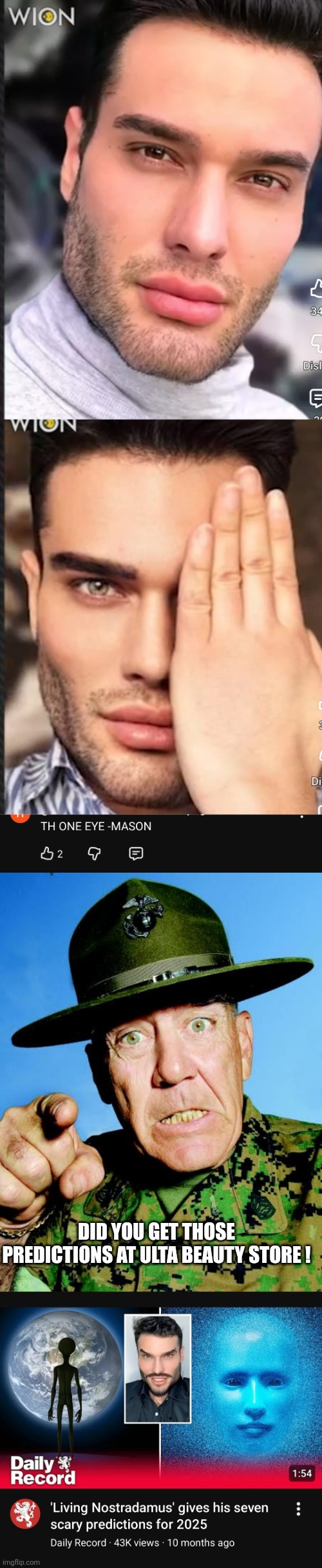 Dollar store decoder | DID YOU GET THOSE PREDICTIONS AT ULTA BEAUTY STORE ! | image tagged in wtf | made w/ Imgflip meme maker