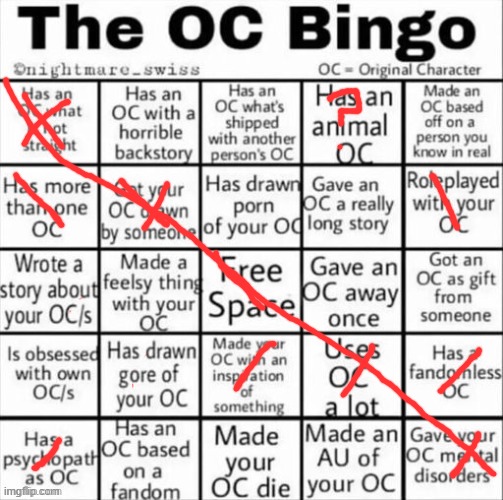 does a slime count as an animal OC | image tagged in the oc bingo | made w/ Imgflip meme maker