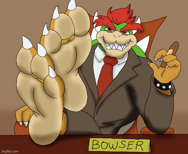 President Bowser | image tagged in president bowser | made w/ Imgflip meme maker