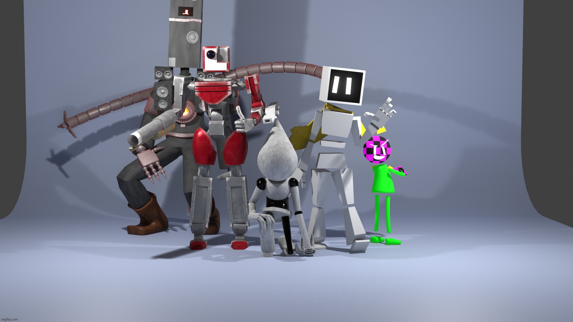 group photo (this is non canon to all of their lore) | made w/ Imgflip meme maker