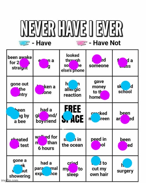 Never have I ever | image tagged in never have i ever | made w/ Imgflip meme maker