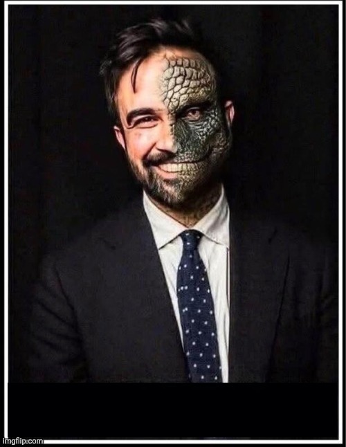 Zohran is a Reptillion Blank Meme Template