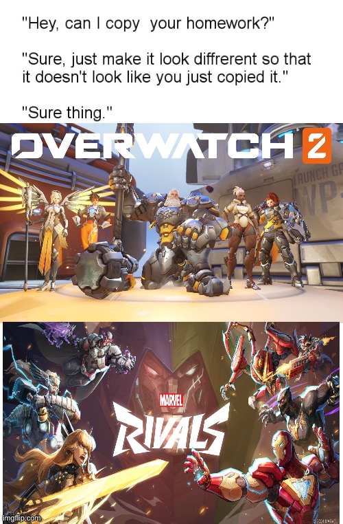 Not a overwatch fan but the resemblance is uncanny | image tagged in hey can i copy your homework | made w/ Imgflip meme maker