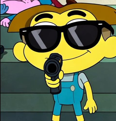 Cricket green with a gun Blank Meme Template