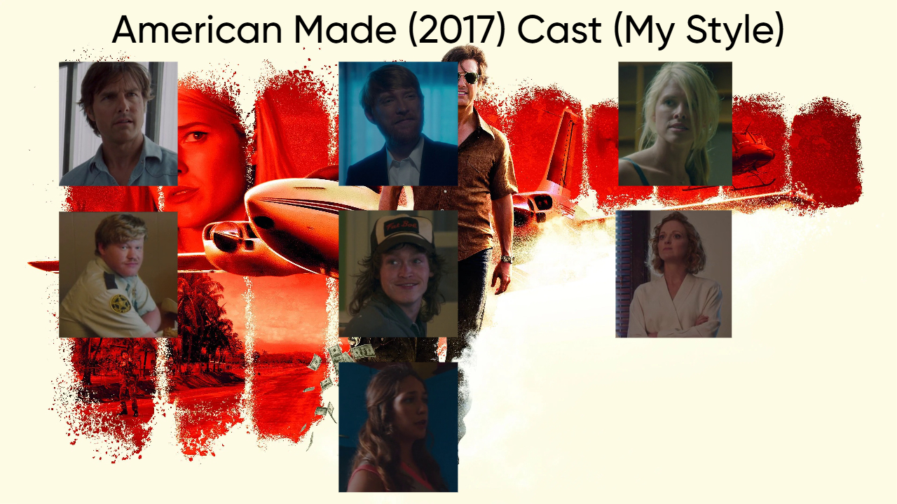 American Made (2017) Cast (My Style) Blank Meme Template