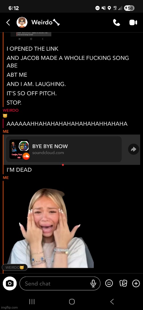 I AM GIGGLING. | made w/ Imgflip meme maker