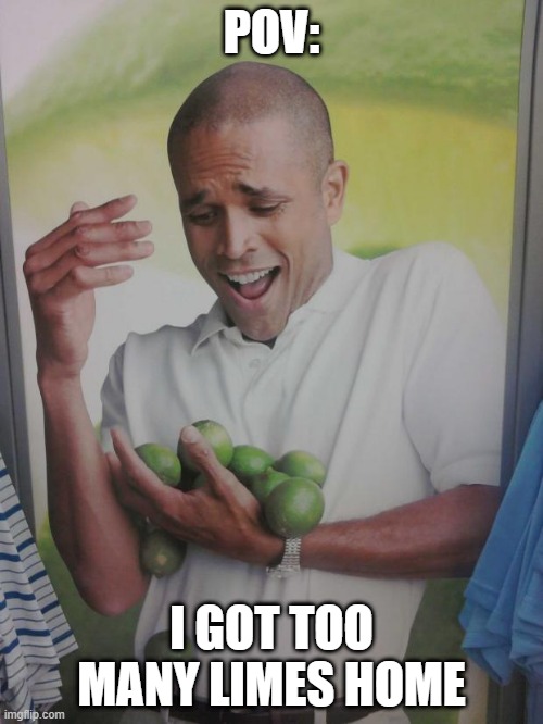 I AM TELLING THE TRUTH | POV:; I GOT TOO MANY LIMES HOME | image tagged in memes,why can't i hold all these limes,funny memes | made w/ Imgflip meme maker