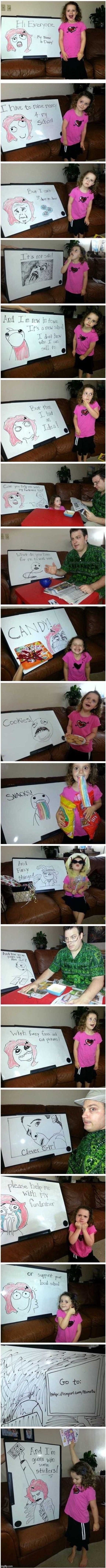 I dunno why I like this but I do. What would YOU do if your school had a fundraiser? | image tagged in school,funny,memes,troll face,cute,oh wow are you actually reading these tags | made w/ Imgflip meme maker