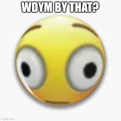 WDYM BY THAT? | image tagged in sus face | made w/ Imgflip meme maker