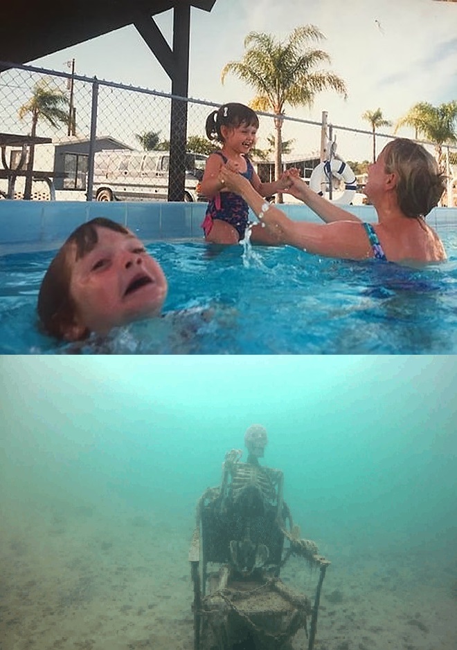Kids drowning Blank Meme Template