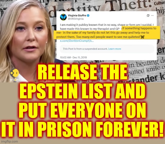 LOCK. ALL. OF. THEM. UP!!! | RELEASE THE EPSTEIN LIST AND PUT EVERYONE ON IT IN PRISON FOREVER! | image tagged in memes,donald trump,prince andrew,jeffrey epstein,lock him up,lock them up | made w/ Imgflip meme maker