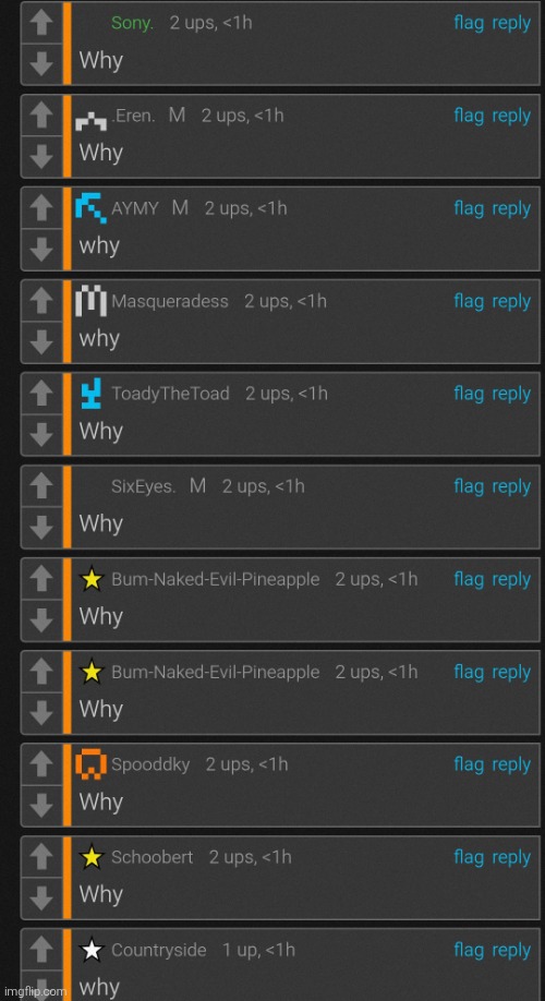 why | image tagged in why | made w/ Imgflip meme maker