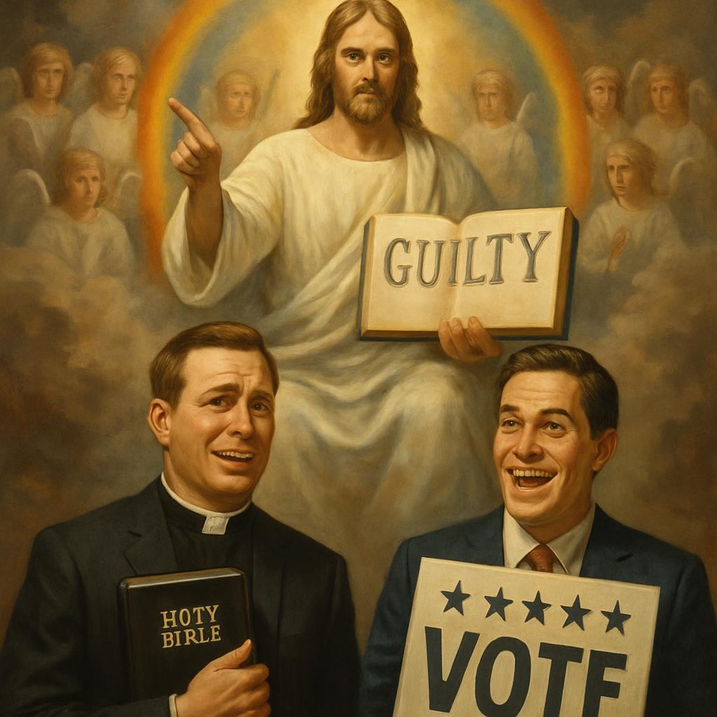 Judgment on False Religious teachers or Politicians VIEWING for Blank Meme Template