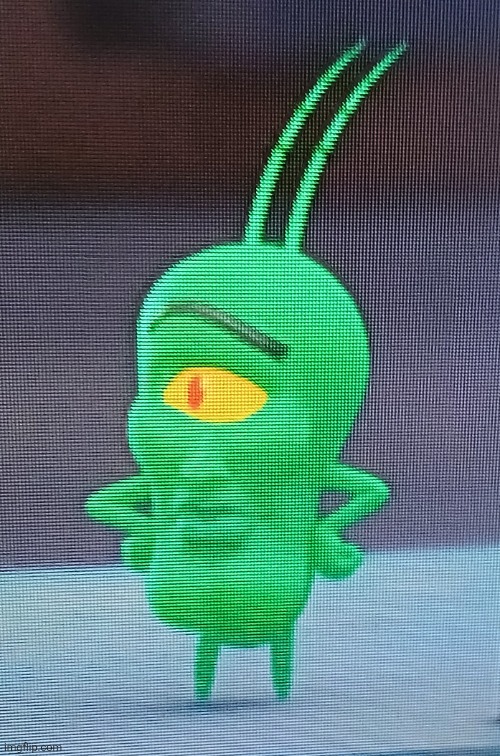 da chin | image tagged in handsome plankton | made w/ Imgflip meme maker