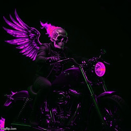 Pink Purple Skunk Who Gave Me Junk Blank Meme Template