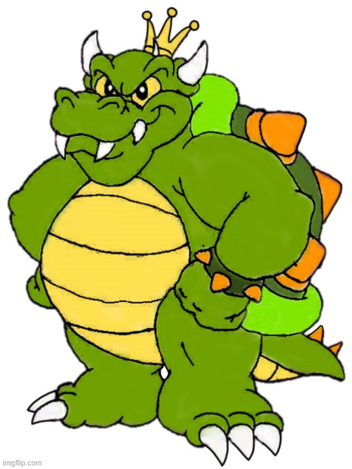 Someone deleted the king koopa foot fetish template. F in the chat | image tagged in king koopa | made w/ Imgflip meme maker