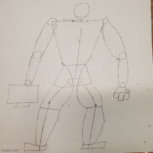 "OK, which on of y'all ate an entire container of protein powder" the extremely buff anatomy attempt: | made w/ Imgflip meme maker