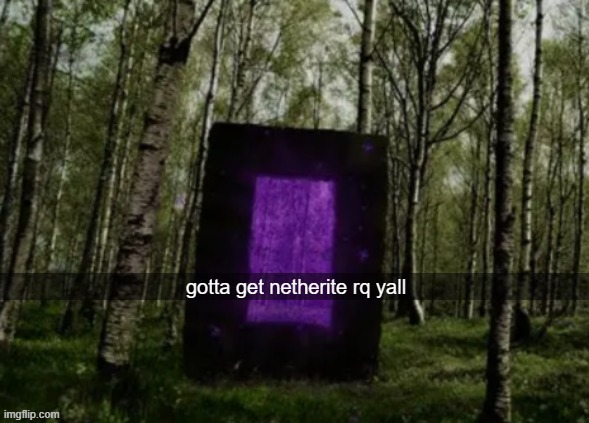 gotta get netherite | gotta get netherite rq yall | image tagged in memes,real life,minecraft,minecraft memes | made w/ Imgflip meme maker