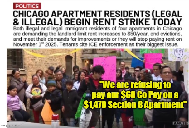 "We are refusing to pay our $68 Co Pay on a $1,470 Section 8 Apartment" | made w/ Imgflip meme maker