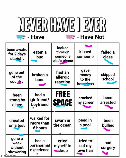Never have I ever | image tagged in never have i ever | made w/ Imgflip meme maker