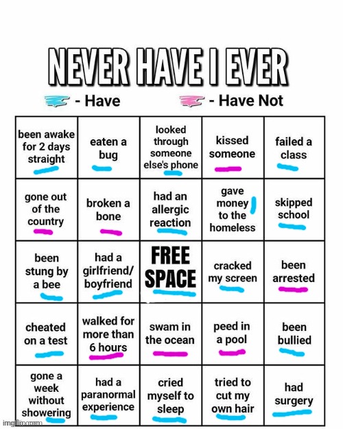 Never have I ever | image tagged in never have i ever | made w/ Imgflip meme maker
