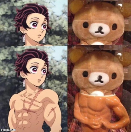 Hes 15 | image tagged in memes,funnny,tanjiro,demon slayer,anime,anime meme | made w/ Imgflip meme maker