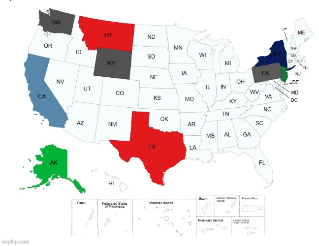 tell me what state and color you want | made w/ Imgflip meme maker