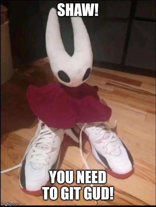 TEGALE | SHAW! YOU NEED TO GIT GUD! | image tagged in tegale | made w/ Imgflip meme maker