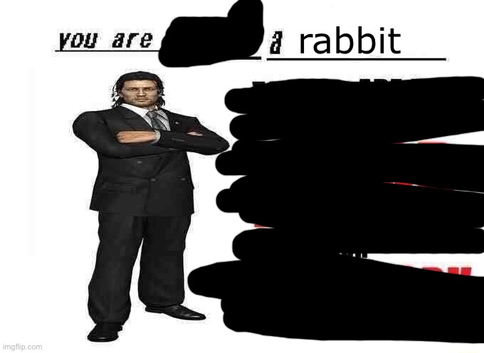 you are not a X | rabbit | image tagged in you are not a x | made w/ Imgflip meme maker