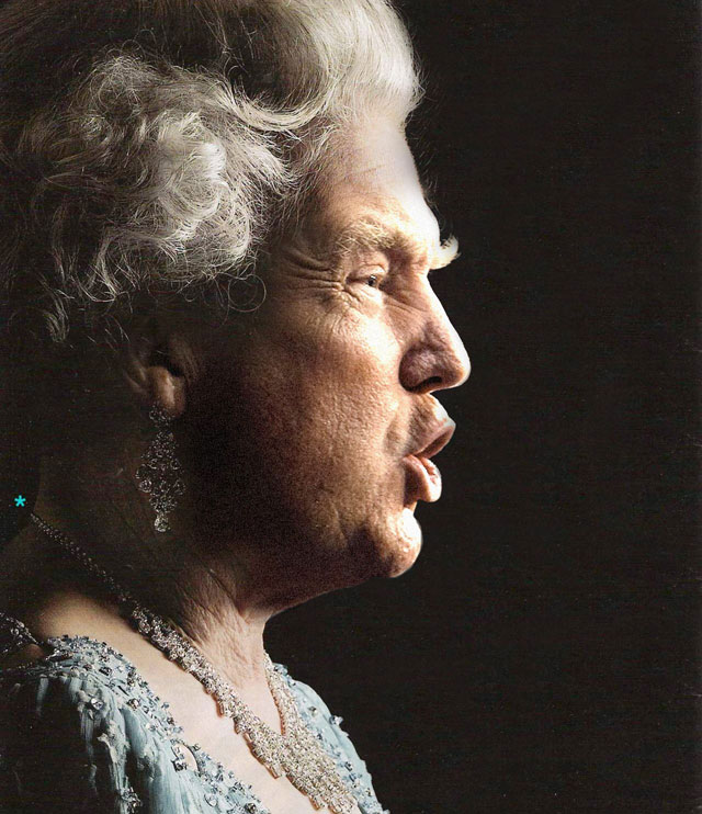 Trump’s Face Onto the Queen’s Blank Meme Template