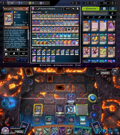 Absolute evil abomination of a deck | image tagged in yugioh,master duel,gaming,video games,nintendo switch,screenshots | made w/ Imgflip meme maker