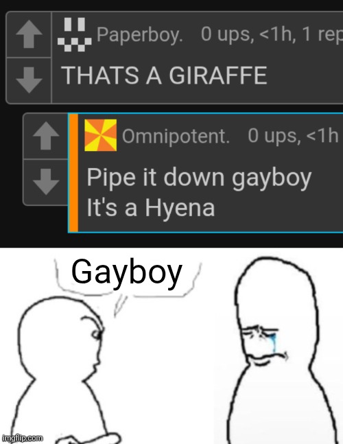 Gayboy | image tagged in blank poopy template | made w/ Imgflip meme maker